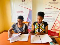 The signing of the MOU with USSIA.